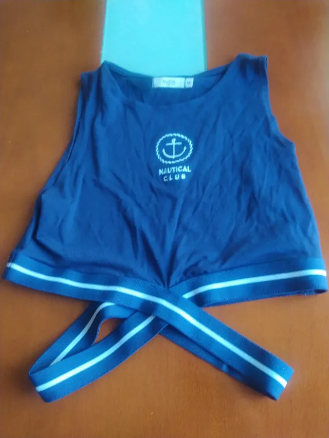 Top azul Inside talla S