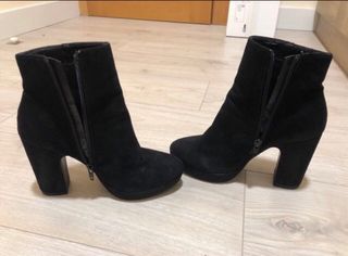 Botines negros tacón plataforma talla 36