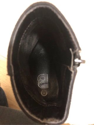 Botines negros tacón plataforma talla 36