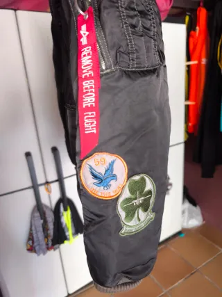 Chaqueta Piloto Alpha Industries Negra