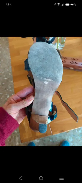 Sandalias Stonefly Tacón Azul/Verde