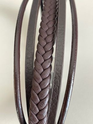 Pulsera Cuero Lotus Hombre Marrón y Plata