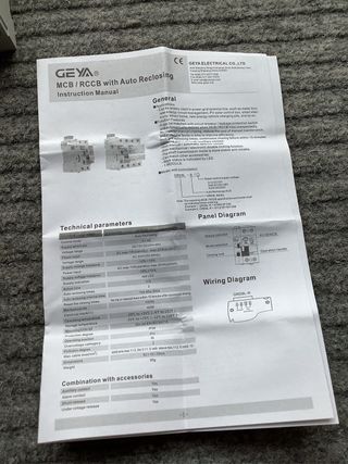 Diferencial Auto Rearmable GEYA GRD9L-R 63A