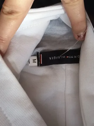 Conjunto azul de mujer.