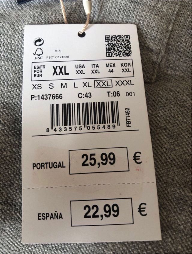 Polo Springfield Talla 2XL Slim Fit