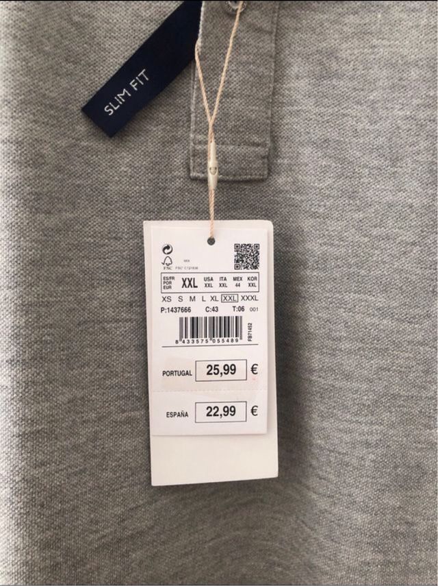 Polo Springfield Talla 2XL Slim Fit