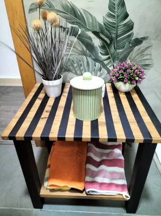 Tavolo ausiliario in legno massello