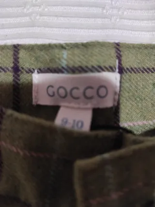 Pantalones de niño Gocco a cuadros forrados
