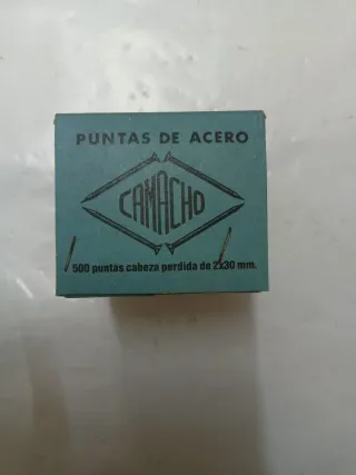 Lote Puntas Acero 2x30 mm cobrizadas