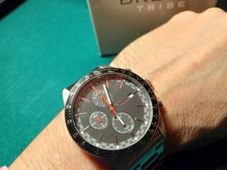 Reloj Breil Tribe Cronógrafo Negro y Plateado