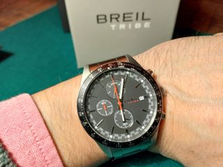 Reloj Breil Tribe Cronógrafo Negro y Plateado