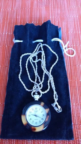 COLGANTE PLATA DE LEY 925% RELOJI FUMO