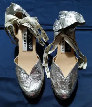 Espadrillas da donna di Sergio Rossi Pelle Argent