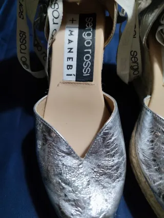 Espadrillas da donna di Sergio Rossi Pelle Argent