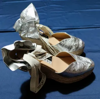 Espadrillas da donna di Sergio Rossi Pelle Argent