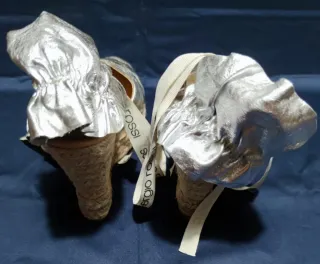 Espadrillas da donna di Sergio Rossi Pelle Argent