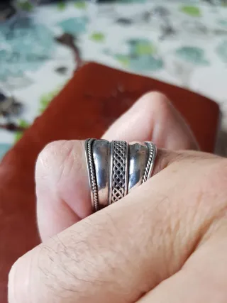 Anillo Plata Diseño Único Unisex