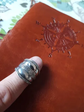 Anillo Plata Diseño Único Unisex