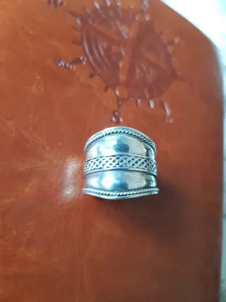 Anillo Plata Diseño Único Unisex