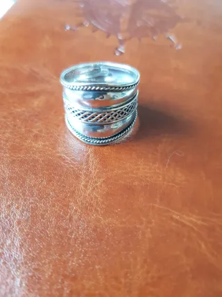 Anillo Plata Diseño Único Unisex