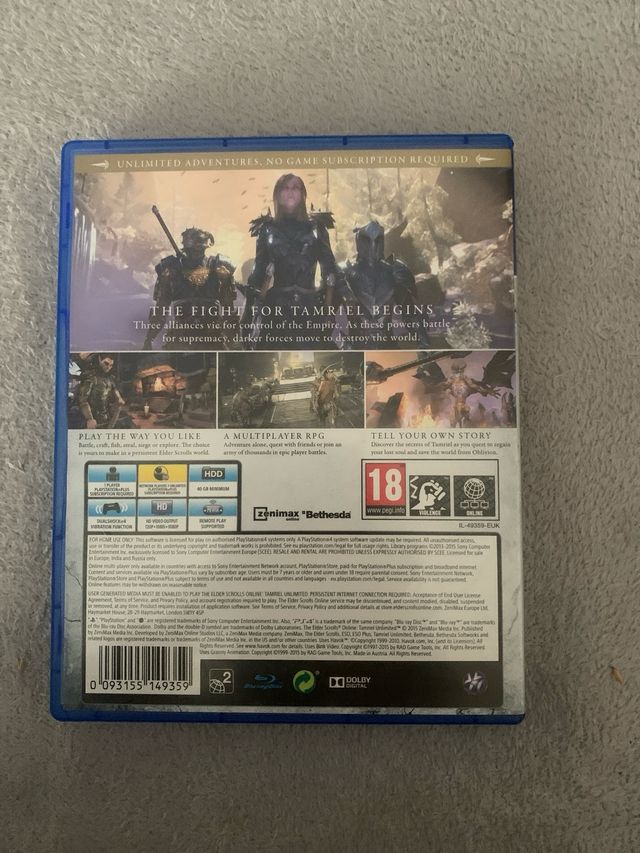 PS4 The Elder Scrolls Online: Tamriel Unlimited