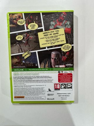 Deadpool Xbox 360 PAL UK Copia de Prensa