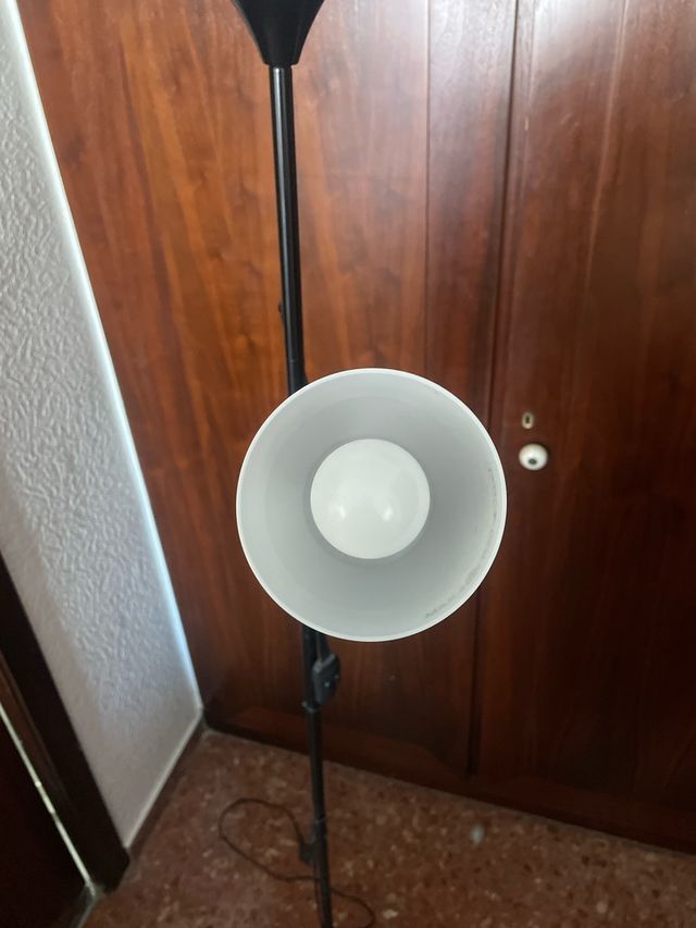 Lampada da terra nera 1,80m