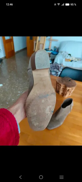 Botines Mango marrón claro