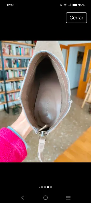 Botines Mango marrón claro