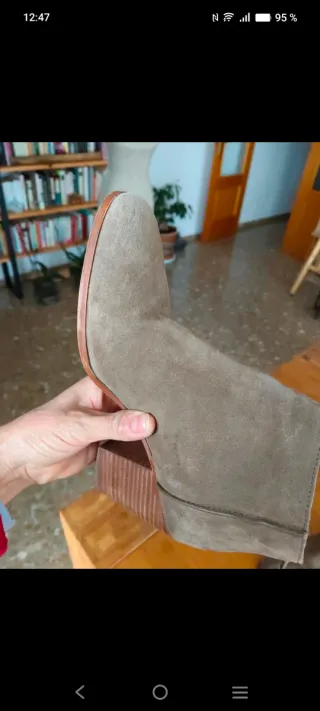 Botines Mango marrón claro