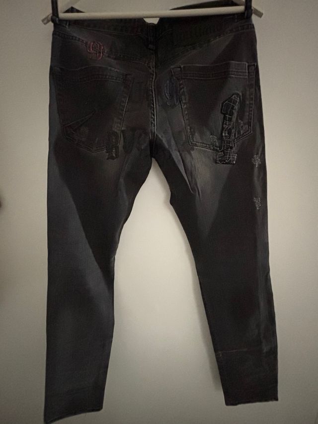 Tejano Gris Oscuro Galliano talla 31 45