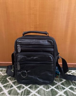 Borsello vera pelle nero