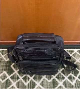 Borsello vera pelle nero