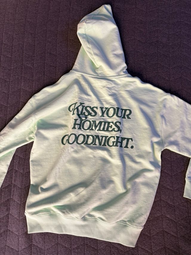 Sudadera Nude Project Verde Corazones