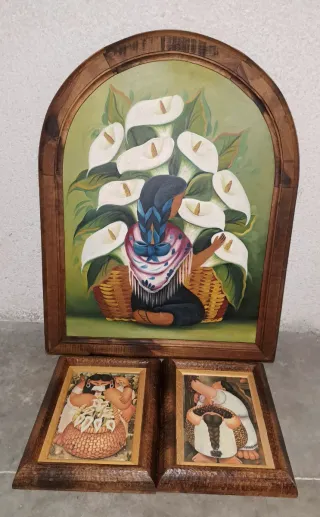 Quadro messicano ad olio