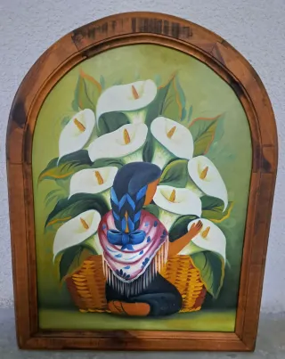 Quadro messicano ad olio