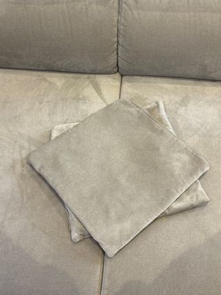 2 Fundas Cojín Gris 40x40 Banak