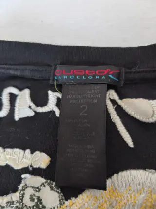 Camiseta manga larga estampada