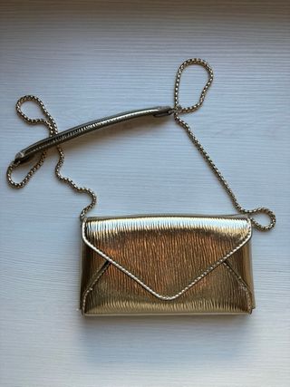 Bolso Zara Dorado Cadena