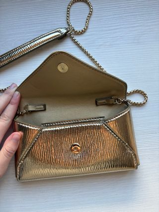 Bolso Zara Dorado Cadena
