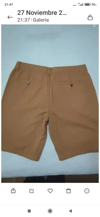 Pantalón corto hombre de Cedar Wood State mostaza