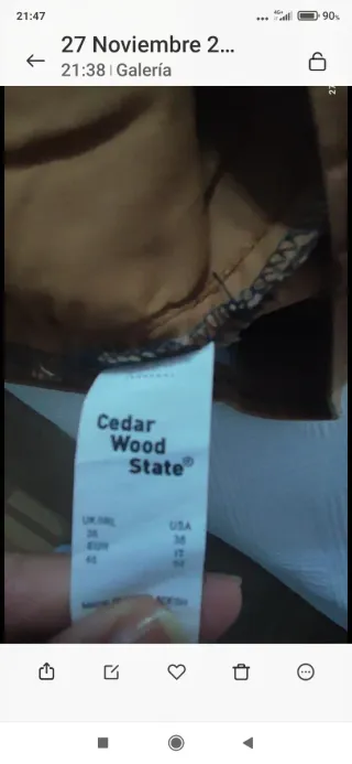 Pantalón corto hombre de Cedar Wood State mostaza