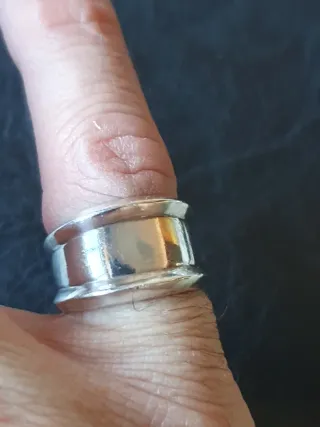 Anillo Plata Macizo Único Antiguo