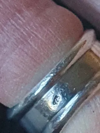 Anillo Plata Macizo Único Antiguo