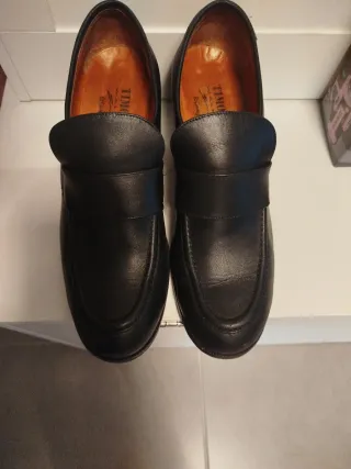 Zapato de piel negro mujer talla 41 tacón 5,5/6cm