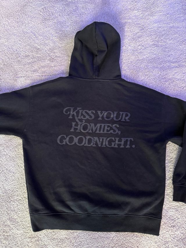 Sudadera Nude Project Corazones Rojos Negra