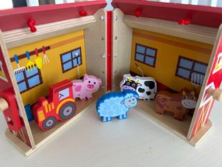 Granero de madera para niños