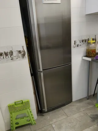 Frigorífico plateado