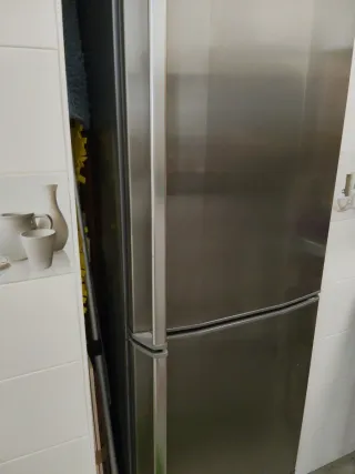 Frigorífico plateado