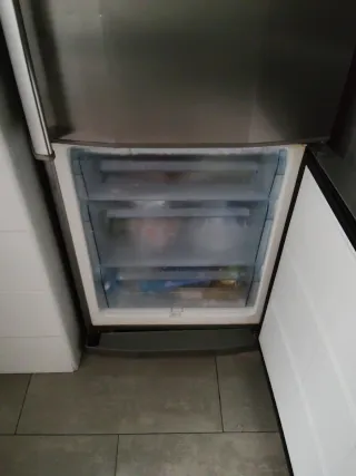 Frigorífico plateado